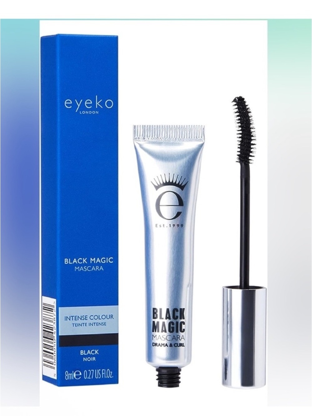 Eyeko Black Magic Mascara Drama & Curl Intense Color in Black NEW